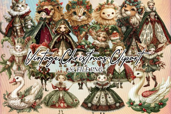Download Vintage Retro Christmas Gothic Character - Gothic character Collection