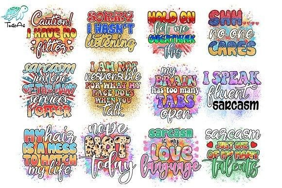 Download Funny Sarcastic Sublimation Bundle - Premium Resources